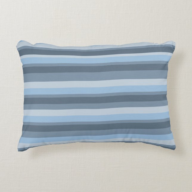 Cojín Decorativo Blue stripes (Anverso)