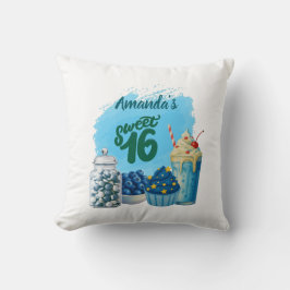 Cojín Decorativo Blue Sweet Sixteen Pillow