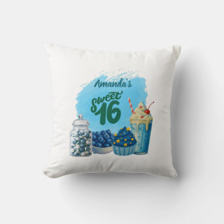 Cojín Decorativo Blue Sweet Sixteen Pillow