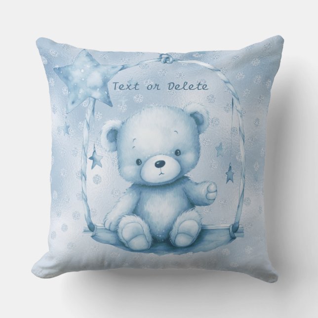 Cojín decorativo Blue Teddy Bear (Anverso)