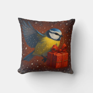 Cojín Decorativo Blue Tit Bird - Holidays - Pillow