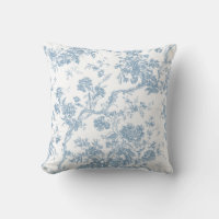 Cojín decorativo Blue Toile de Jouy