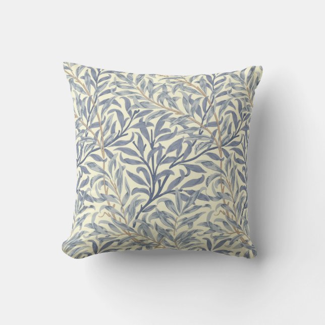Cojín Decorativo Blue Willow Bough (por William Morris) (Anverso)