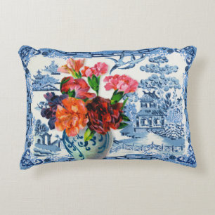 Cojín Decorativo Blue Willow Greetings Pillow