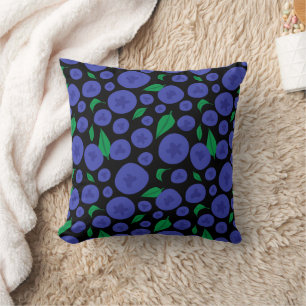 Cojín Decorativo Blueberries Seamless Pattern