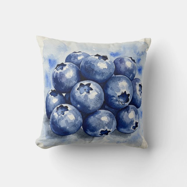 Cojín Decorativo Blueberries Summer Pillow (Anverso)