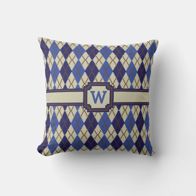 Cojín Decorativo Blueberry Scone Argyle Pillow (Anverso)