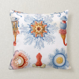 Cojín Decorativo ¡Bluebottle de las medusas de Ernst Haeckel