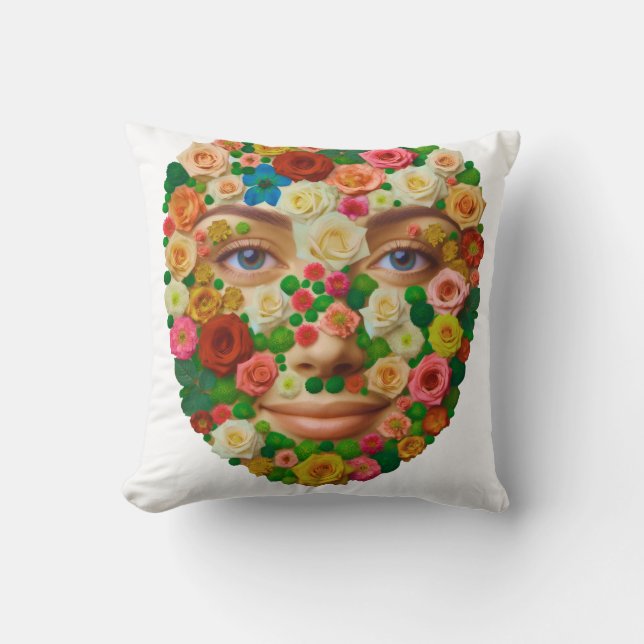 Cojín Decorativo Blumengesicht (Form auch für WC-Deckel geeignet) (Anverso)