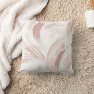 Cojín Decorativo Blush Cream Blanco Abstracto Navidad