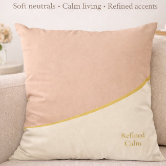 Cojín Decorativo Blush Gold Harmony Throw Pillow