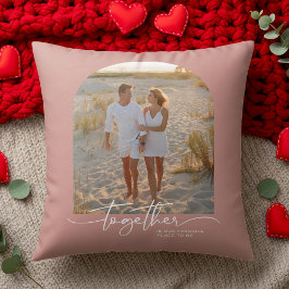 Cojín Decorativo Blush Pink Together Typography Couple Valentine