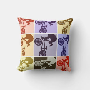 Cojín Decorativo BMX Biker Pop Art