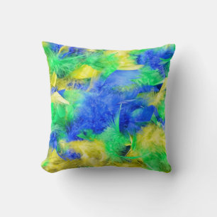 Cojín Decorativo Boa de plumas del carnaval