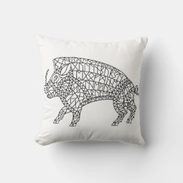 Cojín Decorativo Boar salvaje con carreras