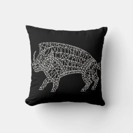 Cojín Decorativo Boar salvaje con carreras