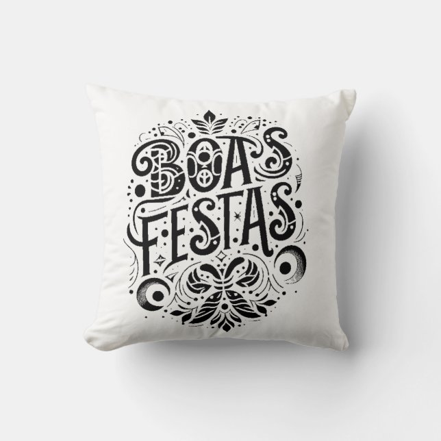 Cojín Decorativo Boas Festas (Anverso)
