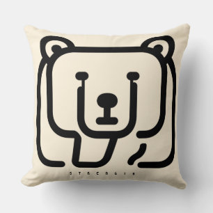 Cojín Decorativo BOAZ Bear – Ícono de Fuerza