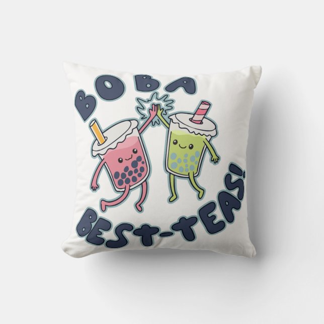 Cojín Decorativo Boba Best-Teas! (Anverso)