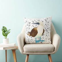 Bobbie Pillow de pájaro azul