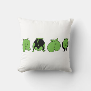 Cojín Decorativo Bocas de Hamster Verde