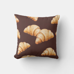 Cojín Decorativo boceto de comida deliciosos postres y pasteles
