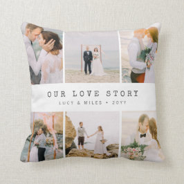 Cojín Decorativo Boda de Foto Moderna