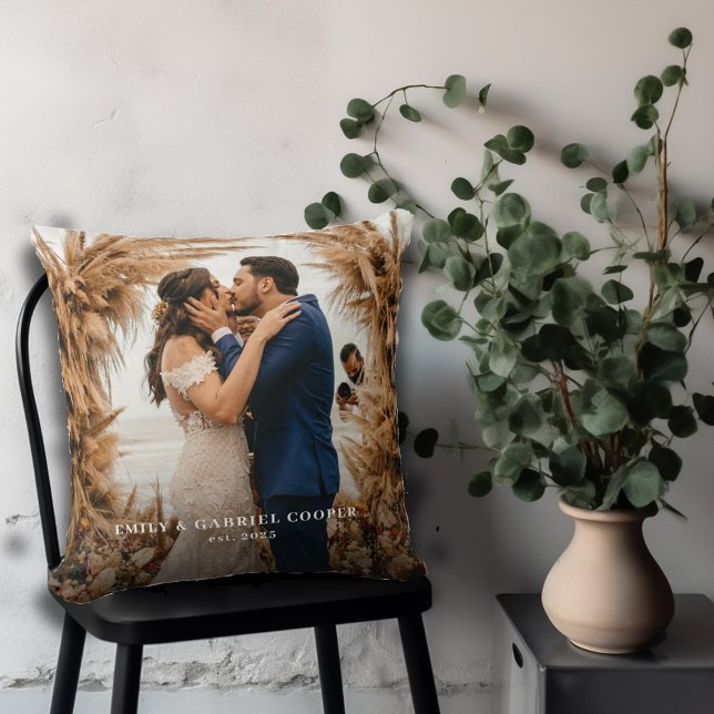 Cojín Decorativo Boda de la pareja recién casada Keepsake (Subido por el creador)