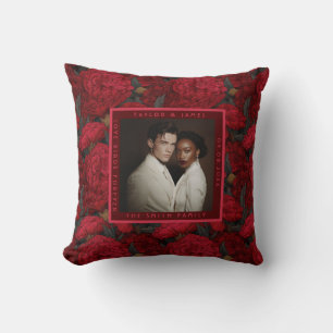 Cojín Decorativo Boda de Otoño Inspirada en Claveles Personalizados