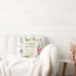 Cojín Decorativo Boda de ramo de primavera