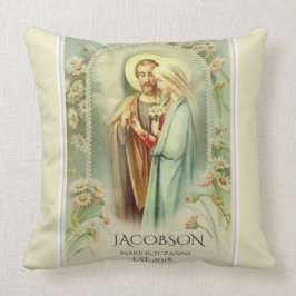 Cojín Decorativo Boda de San José del Virgen María del navidad