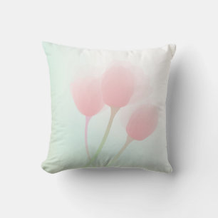 Cojín Decorativo Boda de tulipanes Pastel rosa suave