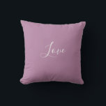 Cojín Decorativo Boda Minimalista de color sólido de ópera de perso<br><div class="desc">Amable luz primavera color malva de ópera púrpura. Minimalista,  sencillo y moderno estilo moda de diseño pastel estético de color espliego. Decoración malva,  decoración estética malva,  cocina malva,  color malva.</div>