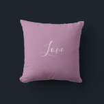 Cojín Decorativo Boda Minimalista de color sólido de ópera de perso<br><div class="desc">Amable luz primavera color malva de ópera púrpura. Minimalista,  sencillo y moderno estilo moda de diseño pastel estético de color espliego. Decoración malva,  decoración estética malva,  cocina malva,  color malva.</div>