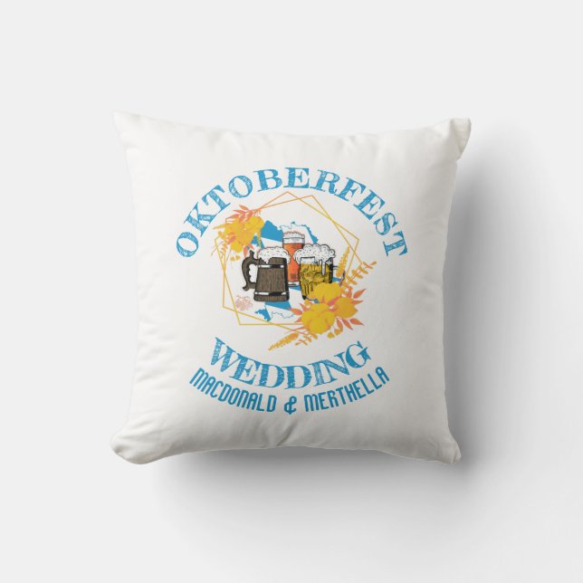 Cojín Decorativo Boda OKTOBERFEST (Anverso)
