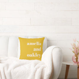 Cojín Decorativo Boda personalizada minimalista y atrevida en amari
