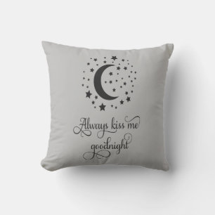 Cojín Decorativo Boda Personalizada Siempre Bésame Buenas Noches