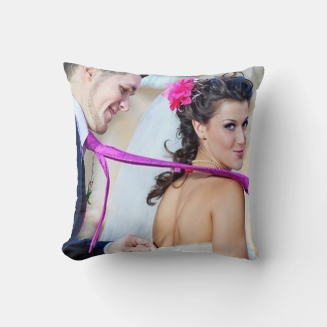 Cojín Decorativo Boda Photo Gift Pillow (Anverso)
