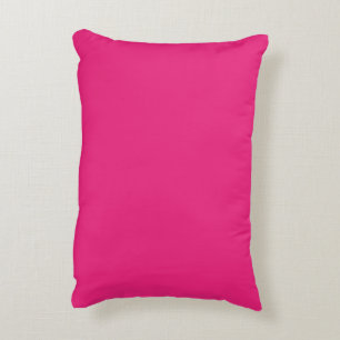 Cojín Decorativo Boda rosa caliente   Invitación de color sólido ne