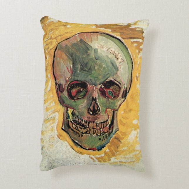 Cojín Decorativo Bodegón Calavera de Vincent van Gogh (Atrás (Vertical))