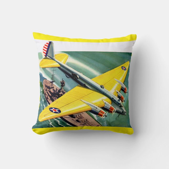Cojín Decorativo Boeing 915 de 1939 (Anverso)