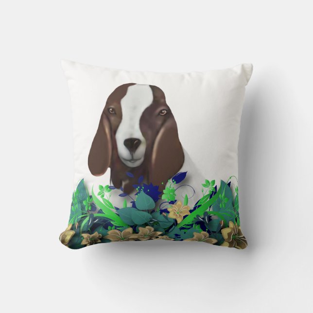 Cojín Decorativo Boer Goat Pintar Herd Nombre Pillow Goat (Anverso)