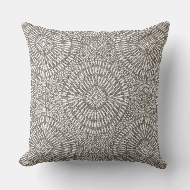 Cojín Decorativo Bohemian light taupe pattern (Anverso)