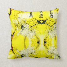 Cojín decorativo BOHEMIANO CONTEMPORÁNEO AMARILLO