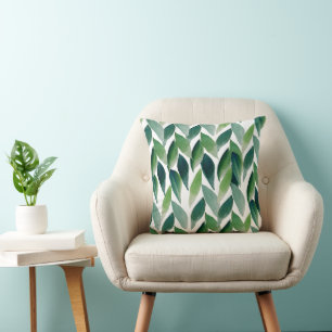 Cojín Decorativo Bohemio Verde Moderno Naturaleza