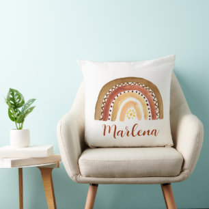 Cojín Decorativo Boho Arcoíris Bohemian Guardería Neutral Sol