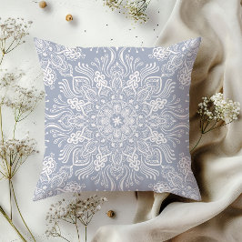 Cojín Decorativo Boho Barkley Mandala gris claro