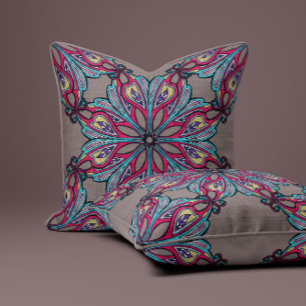 Cojín Decorativo Boho Bloom en Taupe