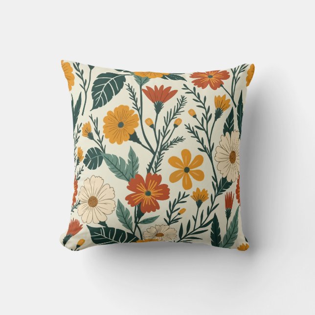 Cojín Decorativo Boho Blooming (Anverso)