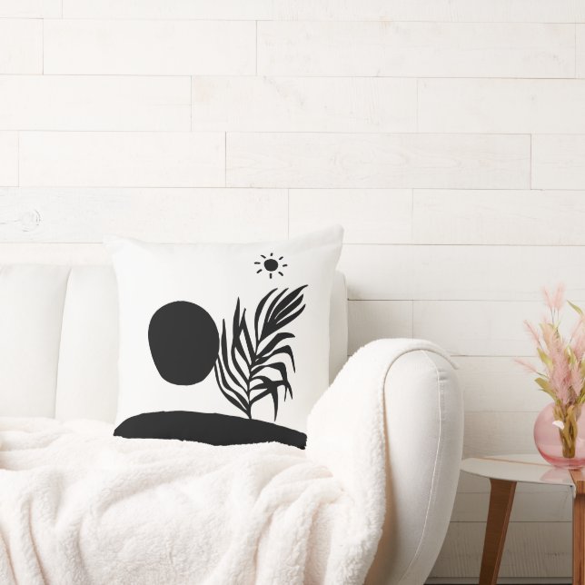 Cojín Decorativo boho bohemian floral sun moon (Sofá)
